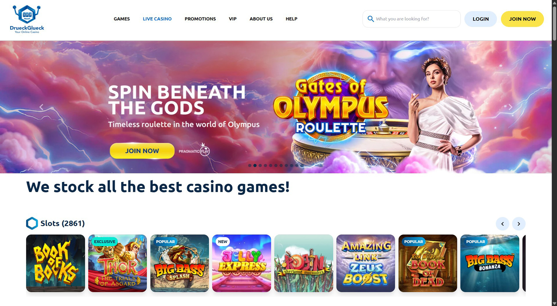 4. DrückGlück- Vertrauenswürdige Aircash Casino Option