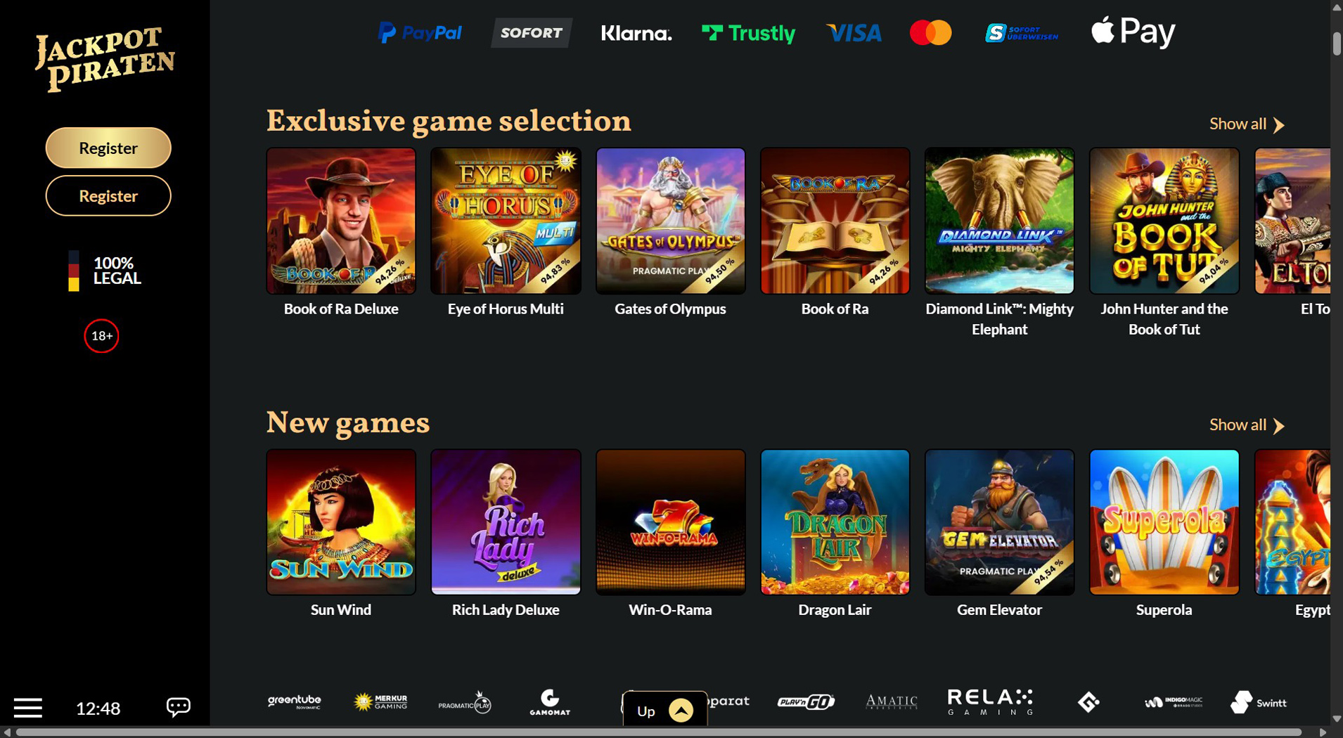 7. JackpotPiraten- Ausgewogenes Aircash Casino Angebot