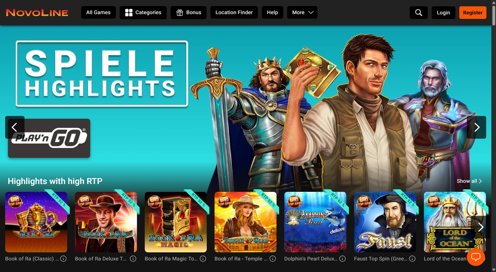 10. Novoline.de – Zuverlässige Aircash Casino-Auswahl